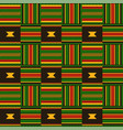 ethnic seamless pattern kente cloth tribal print vector image