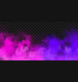 realistic colorful smoke clouds mist effect fog vector image vector image