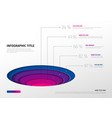 infographic template with percentages vector image vector image