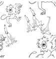 animal seamless pattern vector image