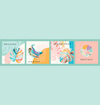 collection of art backgrounds with abstract vector image vector image