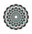 decorative arabic round lace ornate mandala vector image vector image