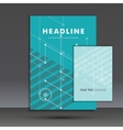 abstract pattern of lines and circles title page vector image