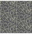 grunge seamless pattern with ice cream cons vector image vector image
