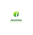 letter j logo template for your company vector image
