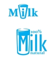 milk and dairy emblems vector image vector image