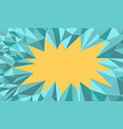 polygonal green shiny background vector image vector image