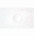 modern abstract circle white network science vector image