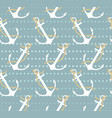 seamless pattern with anchors vector image vector image