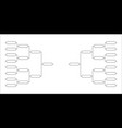 team tournament bracket vector image vector image