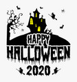happy halloween 2020 shirt design vector image