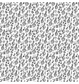 music note seamless pattern hand drawn sketched vector image vector image