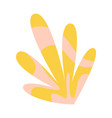summer leaf abstract element flat icon floral vector image