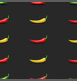 seamless pattern mexican vegetables red green vector image vector image