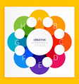 colorful infographic design vector image