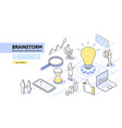 light bulb isometric idea business vector image vector image