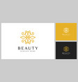 minimalist elegant flower rose luxury beauty vector image vector image