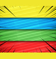 comic bright horizontal banners vector image vector image