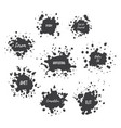 paint splat set vector image