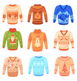 wool ugly sweater funny christmas sweaters knit vector image