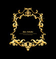 elements in baroque rococo victorian vector image