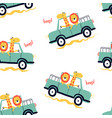 hand drawing print design animals adventure vector image vector image