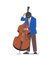 jazz performance on scene instrumental ensemble vector image vector image