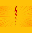pop art comic background lightning blast halftone vector image vector image