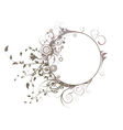 retro floral frame vector image vector image