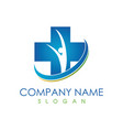medical family logo vector image vector image