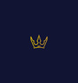 crown icon logo vector image vector image