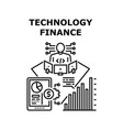 technology finance icon vector image