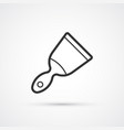 trendy trowel flat line black icon vector image