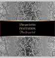 victorian background with antique luxury black vector image