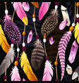 decorative feathers seamless vector image