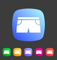swimming shiorts suit for men icon flat web sign vector image