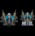 dead metal mascot vector image vector image