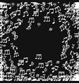doodle music notes pattern background abstract vector image vector image