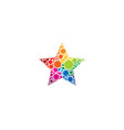 dot star logo icon design vector image