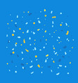 flying color paper confetti template vector image
