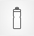 sport bottle icon flat design vector image