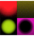 haftones background set vector image vector image