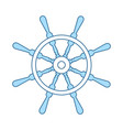 icon of steering wheel vector image vector image