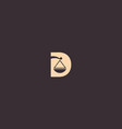 letter d with law scale logo symbol icon graphic vector image