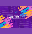 abstract design with dynamic shapes in memphis vector image