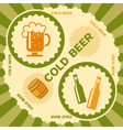 beer label design vector image vector image