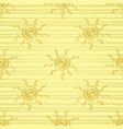 golden sun seamless pattern vector image vector image