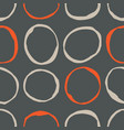 sketchy circles seamless pattern vector image