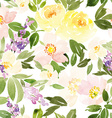 watercolor flower pattern vector image