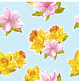 elegant stylish spring floral seamless pattern vector image vector image